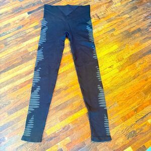 SPANX black Look At Me New soft light ribbed leggings seamless Sz M